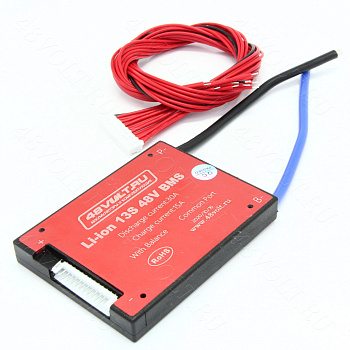 BMS Li-Ion 13S 48V 30A симметрия