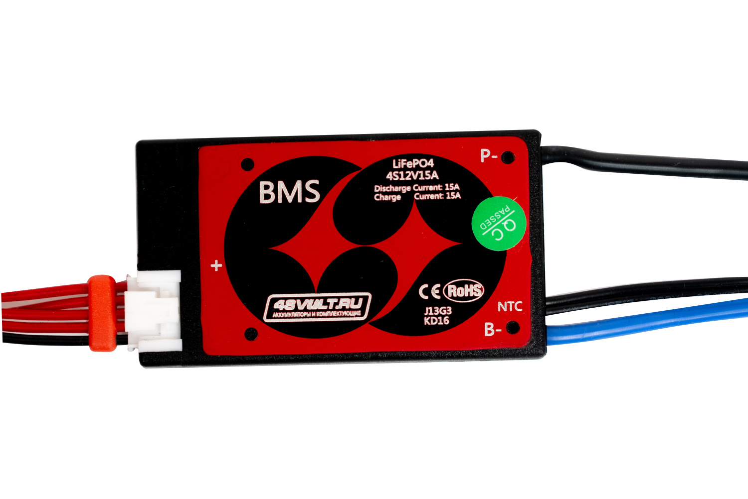 BMS LiFePO4 4S 12V 15A симметрия