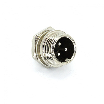 Разъем GX16 папа 3 pin