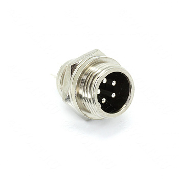Разъем GX16 папа 5 pin